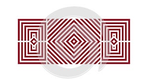 Abstract Geometric Optical Illusion Pattern for Modern Art, vector design Generative AI