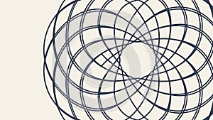 Abstract Geometric Optical Illusion Pattern Vector, vector design Generative AI