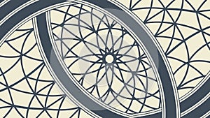 Abstract Geometric Optical Illusion Pattern, Vector Design Generative AI