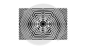 Abstract Geometric Optical Illusion Swirl Pattern, vector design Generative AI