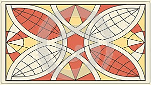 Abstract Geometric and Organic Shapes Pattern, vector design Generative AI