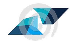 Abstract Geometric Overlap, Modern Visual Design. vector design Generative AI