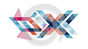 Abstract Geometric Overlapping Shapes Pattern, vector design Generative AI