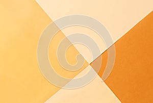 Abstract geometric paper background. Pale yellow trend colors.