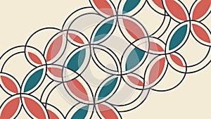 Abstract Geometric Path Pattern Interconnected Lines Design, vector design Generative AI