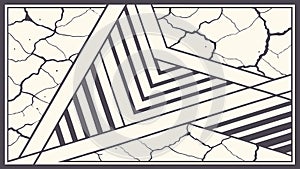 Abstract Geometric Pattern with Angular Shapes, vector design Generative AI