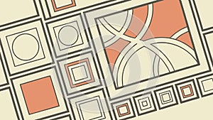 Abstract Geometric Pattern with Architectural Arch Details, vector design Generative AI