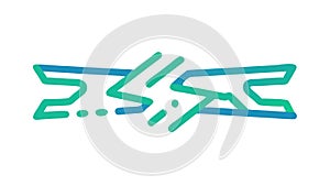 Abstract Geometric Pattern with Arrows Vector, vector design Generative AI