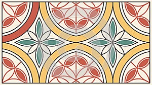 Abstract Geometric Pattern Background Element, Tile Design, vector design Generative AI