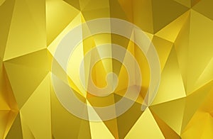 Abstract geometric pattern background polygonal gold triangular background 3d rendering
