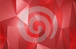 Abstract geometric pattern background polygonal red triangle 3d rendering