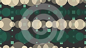 Abstract green and white pattern background with random object