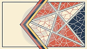 Abstract Geometric Pattern Background & Triangle Design, vector design Generative AI