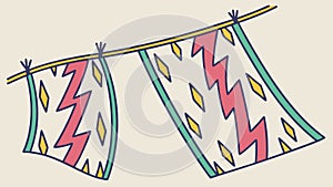 Abstract Geometric Pattern Banner, Dynamic Linear Vector Design, vector design Generative AI