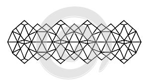 Abstract Geometric Pattern Black Lines Modern Design Vector, vector design Generative AI