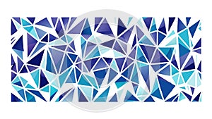 Abstract Geometric Pattern with Blue and Purple Triangles, vector design Generative AI