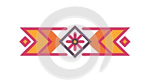 Abstract Geometric Pattern Border, Dynamic Design Element, vector design Generative AI