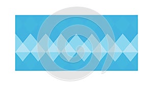 Abstract Geometric Pattern in Bright Blue and White, vector design Generative AI