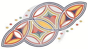 Abstract Geometric Pattern Celtic Inspired, vector design Generative AI