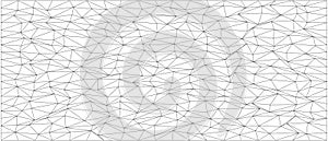 Abstract geometric pattern with chaotic triangular lines for modern design