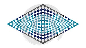 Abstract Geometric Pattern with Checkerboard Diamond Design, vector design Generative AI