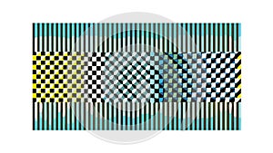 Abstract Geometric Pattern with Checkered Blocks Design, vector design Generative AI