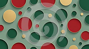 Abstract Geometric Pattern with Circles