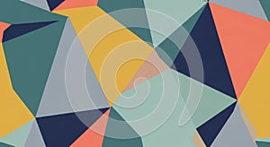 Abstract geometric pattern with colorful polygons and sharp edges