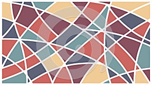Abstract geometric pattern of colorful triangles and squares, vector design Generative AI