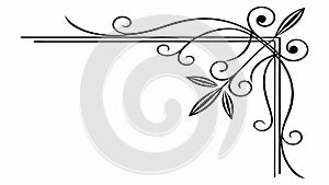 Abstract Geometric Pattern Corner Decorative Vector, vector design Generative AI