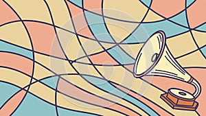 Abstract Geometric Pattern with Curved Intersecting Lines Vector, vector design Generative AI