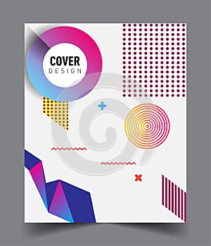 Abstract geometric pattern design and background. Vector templates for modern design, cover, template, decorated, brochure, flyer