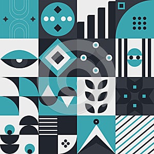 Abstract geometric pattern design in modern style.