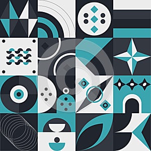 Abstract geometric pattern design in modern style.