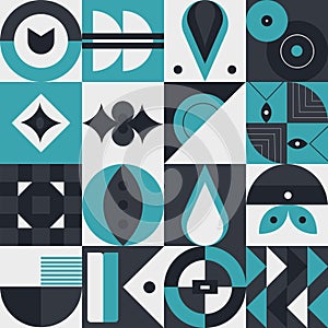 Abstract geometric pattern design in modern style.