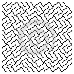 Abstract geometric pattern. Diagonal line texture. Optical illusion Vector. Modern tile background.