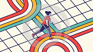 Abstract Geometric Pattern with Diagonal Lines, vector design Generative AI
