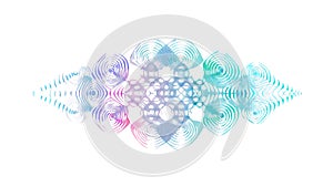 Abstract Geometric Pattern, Digital Network Background, vector design Generative AI