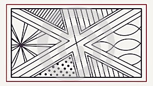 Abstract Geometric Pattern with Diverse Shapes, vector design Generative AI