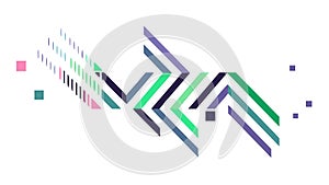 Abstract Geometric Pattern with Dynamic Angled Lines, vector design Generative AI