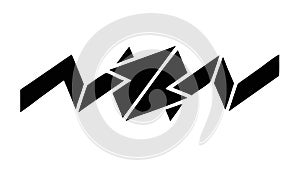 Abstract Geometric Pattern Dynamic Angled Shapes Vector, vector design Generative AI