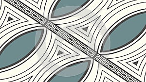 Abstract Geometric Pattern with Dynamic Interlocking Arrow Shapes, vector design Generative AI