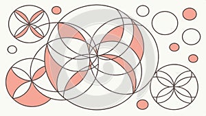 Abstract geometric pattern , dynamic intersecting lines vector design Generative AI
