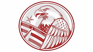 Abstract Geometric Pattern with Dynamic Intersecting Shapes, vector design Generative AI