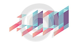 Abstract Geometric Pattern Dynamic Layers, vector design Generative AI