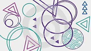 Abstract Geometric Pattern with Dynamic Lines, vector design Generative AI