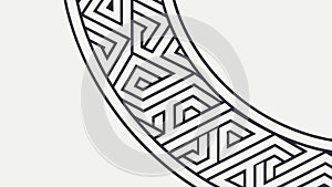 Abstract Geometric Pattern, Dynamic and Modern Design Element, vector design Generative AI