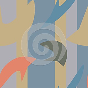 Abstract geometric pattern expressive shape ornaments graphical design