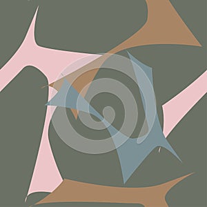 Abstract geometric pattern expressive shape ornaments graphical design