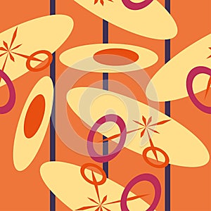 Abstract geometric pattern expressive shape ornaments graphical design